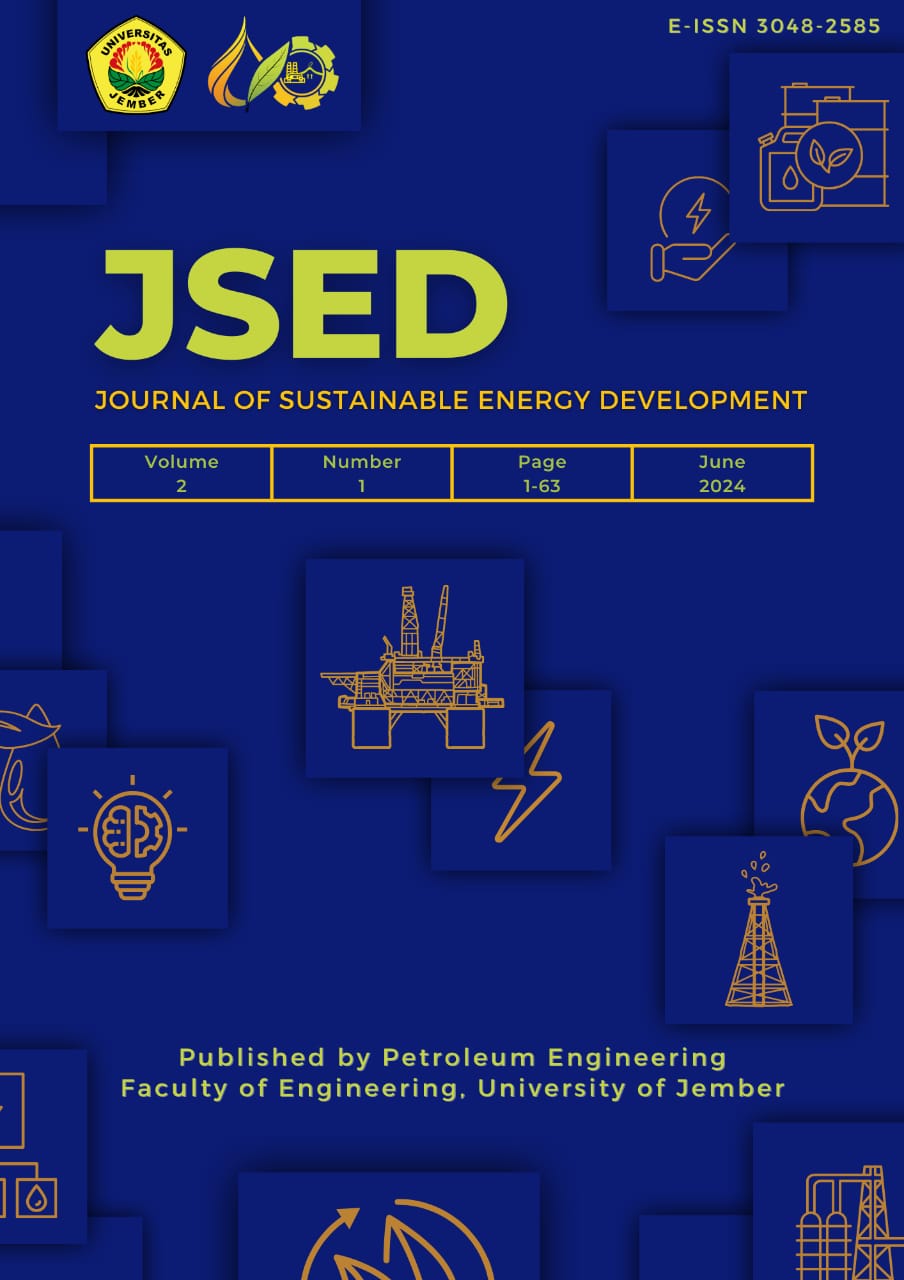 					View Vol. 2 No. 1 (2024): Journal of Sustainable Energy Development (JSED)
				