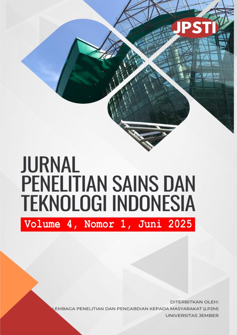 View Vol. 4 No. 1 (2025): Jurnal Penelitian Sains dan Teknologi Indonesia (JPSTI)